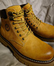 骆驼（CAMEL）【王俊凯同款】马丁靴男鞋冬季新款高帮大黄靴女户外工装登山靴子 G13W379132 金黄色 (男款) 43 实拍图