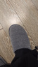 果洛菲（GUOLUOFEI）日式棉麻拖鞋女春秋居家室内木地板情侣棉拖鞋男四季灰色 44-45 实拍图
