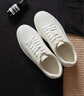 百丽撞色小白鞋男秋季牛皮舒适厚底休闲板鞋A1160CM3 静谧白  39 实拍图