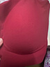 ubras无尺码免拆胸垫文胸女无钢圈胸罩无痕背心女聚拢内衣粉底液 丝绒红色 均码 -经典背心版(100-130斤) 实拍图