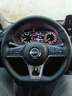 淄客日产方向盘套真皮手缝新奇骏逍客劲客天籁轩逸途达乐骐达蓝鸟探陆 头层牛皮小牛皮黑皮侧孔黑线 实拍图