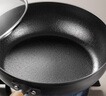 爱仕达（ASD）平底锅 有钛铁不粘煎锅 无涂层铁锅牛排炒菜锅28cm小锤纹加深T6WG 实拍图