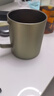 京东京造不锈钢双层保温桌面马克杯420mL 户外露营水杯 304咖啡杯橄榄绿 实拍图