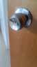 固特【GUTE】球形锁不锈钢卧室门锁室内卫生间圆球型锁铜锁芯 【钢色】中心距70mm【长舌锁】 左右方向通用 实拍图
