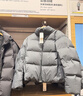 优衣库女装无缝羽绒短茄克/老爸评测外套夹克25秋冬478578 07 青灰色 M /160/84A 实拍图