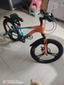 凤凰山地自行车男女变速山地车碟刹青少年儿童自行车学生单车 星际 橙蓝【变速+三刀轮】 22寸【适合130-170cm】 实拍图