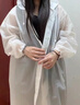 非一次性雨衣长款透气暴雨男女款成人户外徒步旅游便携式连体雨衣 果仁杏-束口成人加厚款 均码 实拍图