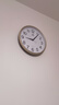 POWER霸王挂钟 客厅简约时钟挂墙石英钟家用免打孔直径30cm不挑电池 实拍图