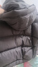 艾莱依陈都灵同款女士羽绒服2025泡芙短款连帽抽绳保暖冬外套 夜莺灰S 实拍图