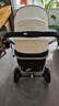 纽贝耳newber婴儿车 婴儿推车 婴儿车0-3岁用折叠可坐可躺带减震 可换向 黑白  遮阳防蚊罩+护脊睡板 实拍图
