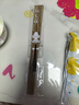 拾画原木鸡翅木加长火锅筷子公筷 家用酒店无漆无蜡筷子2双装32cm 实拍图