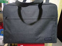 得力（deli）(deli)加宽立体办公手提袋/会议包/事务包/文件包/商务拉链袋电脑公文包男 黑色  实拍图