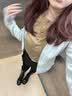 UR2026春季新款女装休闲琥珀流光风纽扣针织开衫UWB950006 粉卡其 XS 实拍图