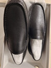 红蜻蜓男棉鞋厚绒保暖牛皮男鞋一脚蹬休闲套脚商务皮鞋 WTA30612黑色38 实拍图