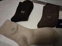猫人3双装35%羊毛袜子男士袜子男冬季加厚保暖袜男毛圈袜睡眠袜男 实拍图