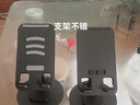 手机支架桌面IPAD平板支架可旋转适用于苹果17升降懒人直播拍视频追剧神器小巧便携支撑架可折叠 【拍一发二】金属底座旋转折叠黑色2个 实拍图