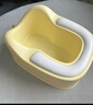贞喜气 PU坐垫洗屁屁盆 婴儿洗屁屁神器 宝宝坐浴盆洗屁股盆儿童 黄色PVC坐垫送挂钩 实拍图