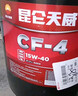 昆仑天威CF-4 15W40柴油机油农用车货车发动机润滑油大桶16kg四季通用 实拍图