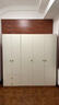 全友家居原木奶油风衣柜卧室家用简易收纳柜一体靠墙出租屋大衣柜衣橱 实拍图