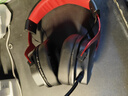 钛度THS326甲胄 四模游戏耳机 蓝牙无线头戴式 7.1音效 有线电竞专用三角洲无畏契约fps听声辨位黑红色 实拍图