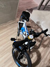 凤凰儿童自行车6-10-12-15岁中大童小学生可变速山地车男女孩小孩单车 凤凰GT 白蓝色 辐条轮单速+礼包 18寸【适合身高120-150cm】 实拍图