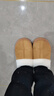 UGG同款 棉拖鞋女士冬季家居厚底防滑保暖外穿毛绒软底半包跟棉鞋 栗色 38-39 【适合37-38】 实拍图