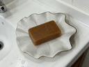 梦庭陶瓷肥皂盒郁金沥水香皂碟托收纳置物架家用卫生间洗手台香皂盒 实拍图