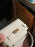 CHARLES&KEITH鳄鱼纹凯莉包手提斜挎婚包包女包生日礼物新年礼物CK2-50270880-1 Ivory象牙色 S 实拍图