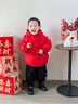 英氏（YEEHOO）儿童加厚羽绒服外套冬季防寒小熊羽绒服中大童外套超韧绒拜年服 新年红 105 cm-充绒量55g 实拍图