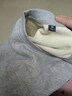 JEANSWEST LIFE真维斯加绒卫衣男秋冬季加厚保暖外套三角设计重磅灰色圆领上衣男 实拍图
