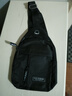 【运动胸包】跑步包男休闲斜挎包手机包防泼水健身包男女通用 黑色 实拍图