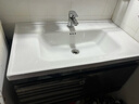 陶瓷一体盆洗手盆单盆洗脸盆台面台中盆单独洗漱盆半嵌入式洗面盆 80*47单盆套餐 实拍图