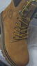 骆驼（CAMEL）王俊凯同款马丁靴高帮秋户外工装大黄靴男 GE122W7757T 金黄 44 实拍图