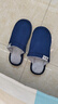 回力日系柔软情侣棉拖秋冬家居室内保暖棉鞋男款HL0006蓝色40-41码 实拍图