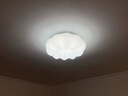欧普照明（OPPLE）奶油风吊灯吸顶灯Ra95智能卧室灯餐吊灯奶油云朵造型简约app智控 【吸顶】三档调色39瓦卧室 实拍图