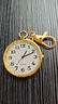 大数字清晰夜光 钥匙扣挂表护士学生考试用进场公务员怀表老人 金色 实拍图