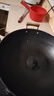 炊大皇双耳铁锅精铁不粘锅炒菜锅家用大号圆尖底无涂层炒锅煤气灶专用 【无盖】 46cm 实拍图