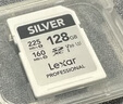 雷克沙（Lexar）128GB SD存储卡 U3 V30 佳能索尼富士尼康相机高速SD卡 读205MB/s 写140MB/s 4K超清录制 SD银卡 实拍图