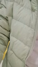 鸭鸭（YAYA）佟丽娅同款轻薄羽绒服女新款秋冬季休闲短款连帽轻便韩版排骨外套 抹茶绿色 XL 实拍图