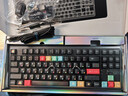 狼蛛（AULA）F87ProV2客制化无线机械键盘电竞游戏专用  蓝牙/2.4G/有线三模连接全键热插拔gasket结构办公键盘 F87ProV2超神版【流星轴】黑雾透+热升华 实拍图