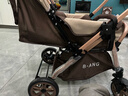 奔昂 婴儿推车可坐可躺轻便避震宝宝折叠婴儿车双向BB童车手推车 升级卡其+一键单手收+可坐躺+可双向推行+四轮高配 实拍图