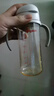 贝亲（Pigeon）自然成长翻盖直饮吸管 大童奶瓶330ml 经典款 18月+  AA278 实拍图