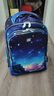 NEW TILAMI特大容量拉杆书包初中生7-12年级高中生20吋55L成人多功能一体包 【8月新款】动漫星雨-可爬楼-初高中课本多用 实拍图