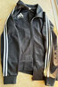 阿迪达斯（adidas）运动套装男秋冬跑步运动套装防风夹克直筒裤两件套 黑白 L 实拍图