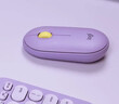 罗技（Logitech）LOGITECH PEBBLE 无线蓝牙鼠标 静音鼠标 办公鹅卵石造型 轻薄便携 时尚小巧 星幕紫 实拍图