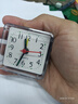 学生闹钟时尚时钟可爱钟表卧室床头塑料电子时钟家用 白色 实拍图