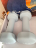 Keep 彩色浸塑哑铃 男士女士家用健身肌肉手臂塑形轻重量水蓝 2kg*2 实拍图