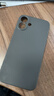 奶小鸭（NEYAA）适用苹果16plus手机壳 iphone16plus保护套镜头全包液态硅胶超薄防摔简约软壳男女款 石墨灰 实拍图