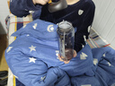 富光大容量塑料水杯子运动水壶吸管杯学生便携太空杯夏2000ML黑 实拍图