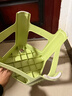 网红塑料凳子30.5cm客厅防滑凳餐桌凳简约可摞叠便携凳浴室凳 绿色【两种款式随机发】 （一个装） 实拍图